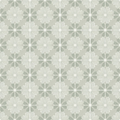 Flora Moda | 6"x6" Serena Porcelain Encaustic Look Floor & Wall Tile