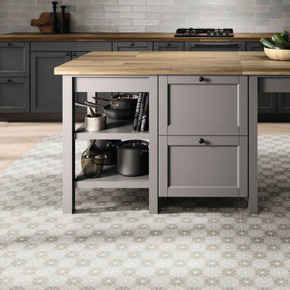 Flora Moda | 6"x6" Serena Porcelain Encaustic Look Floor & Wall Tile