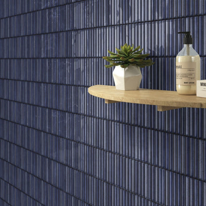 Karatsu | 4.5"x9" Fluted Porcelain Wall Tile