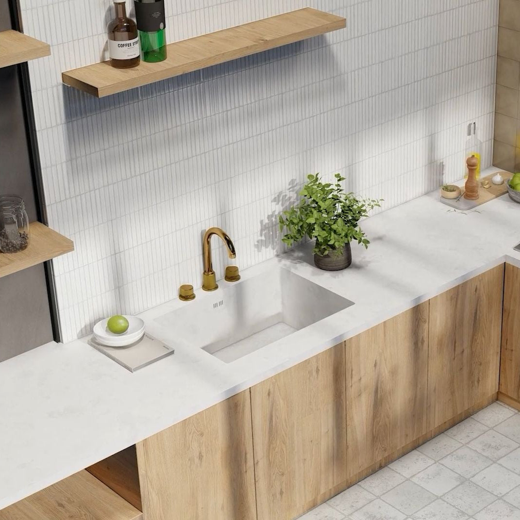 Karatsu | 4.5"x9" Fluted Porcelain Wall Tile