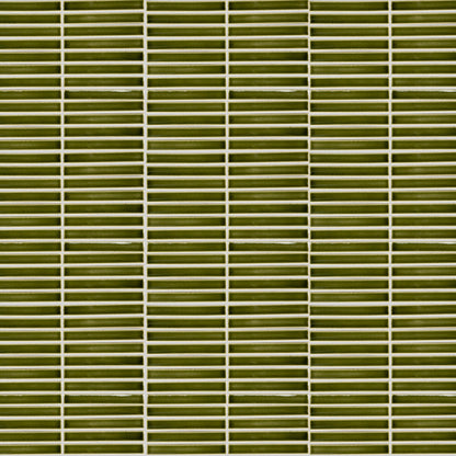 Mid Century Mod | 1"x6" Kit Kat Porcelain Mosaic Tile