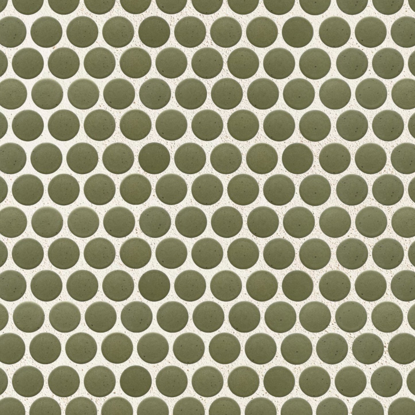 Mid Century Mod | 1.25" Porcelain Penny Round Mosaic Tile