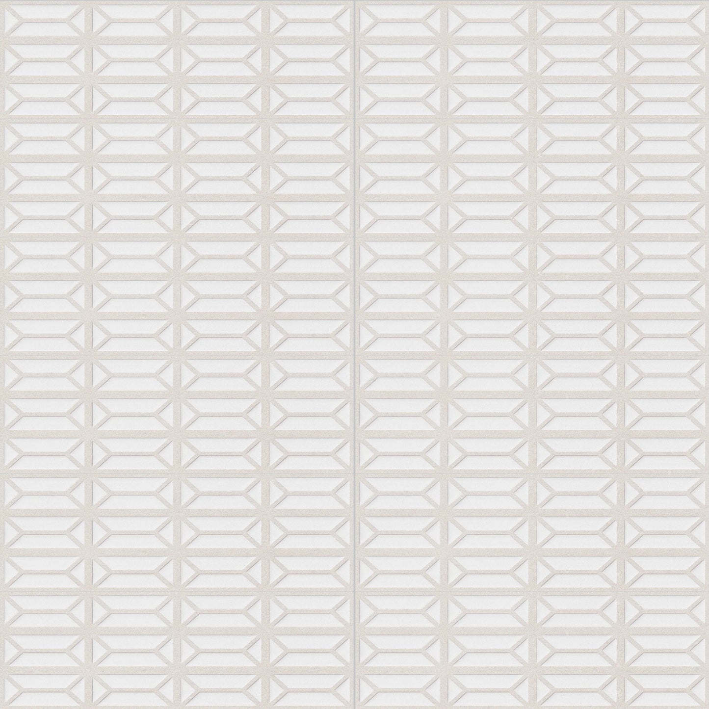 Dimensi | 12"x36" Ceramic Ivory Bevel Deco Wall Tile