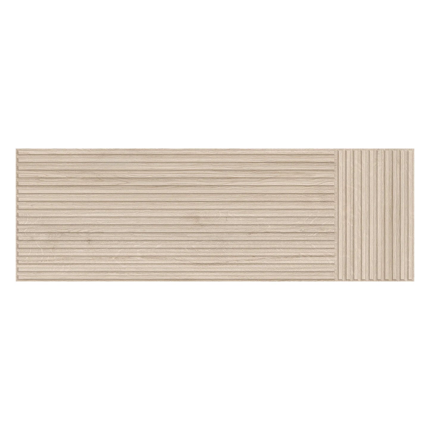 Dimensi | 12"x36" Ceramic Light Oak Liner Deco Wall Tile