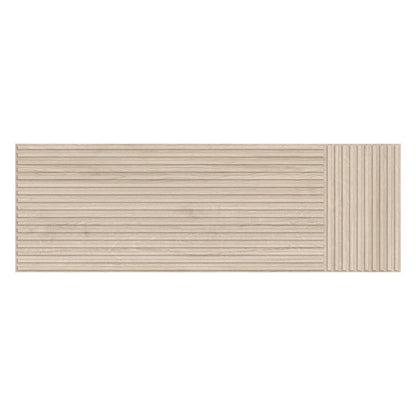 Dimensi | 12"x36" Ceramic Light Oak Liner Deco Wall Tile