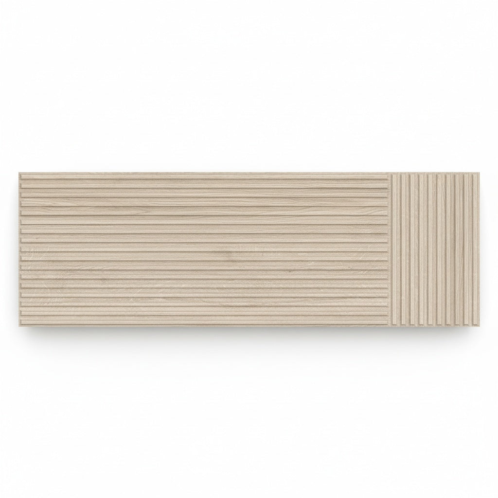 Dimensi | 12"x36" Ceramic Light Oak Liner Deco Wall Tile