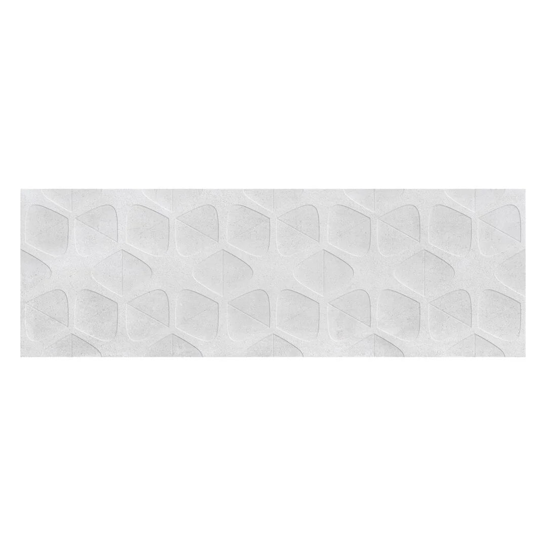 Dimensi | 12"x36" Ceramic Moon Concave Deco Wall Tile