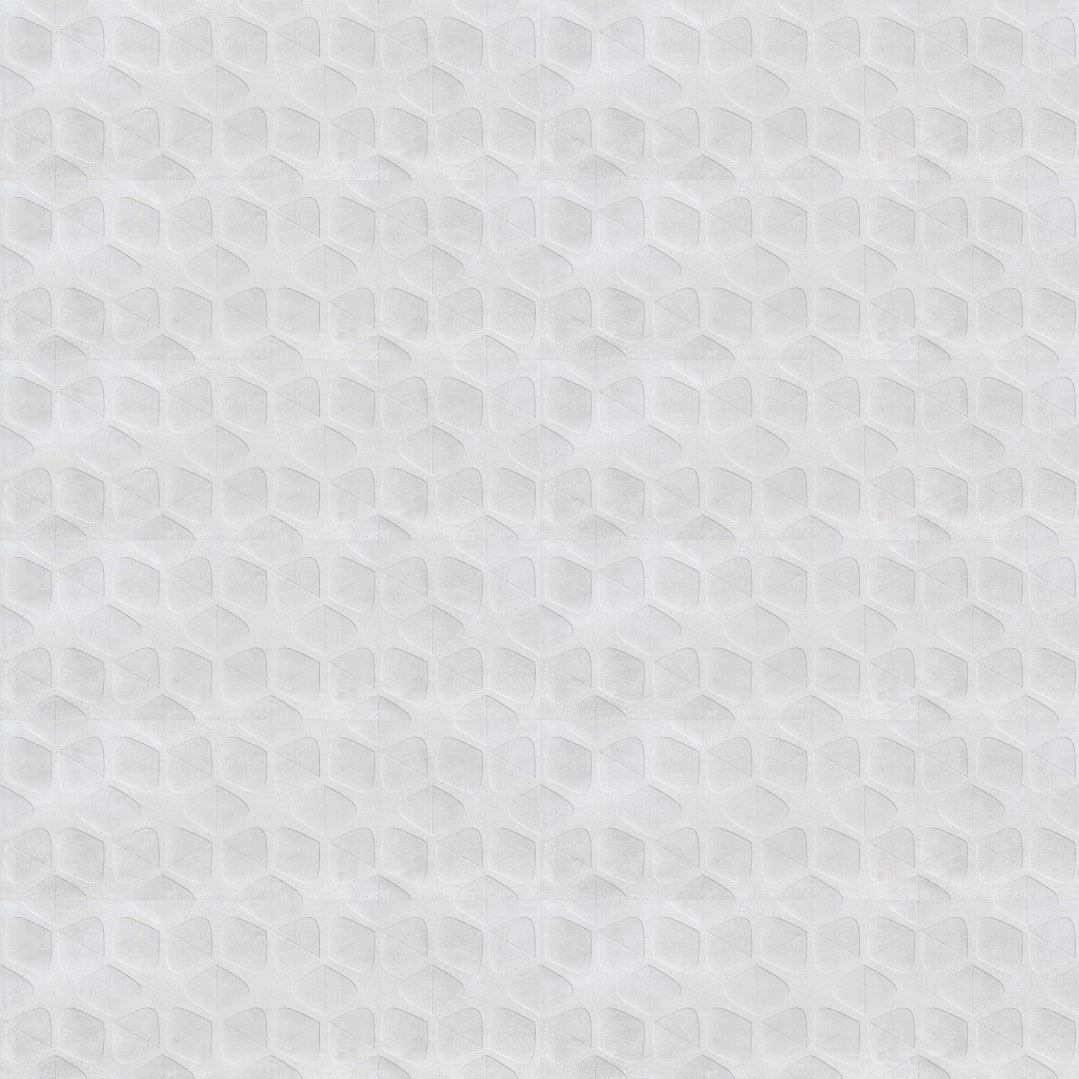 Dimensi | 12"x36" Ceramic Moon Concave Deco Wall Tile