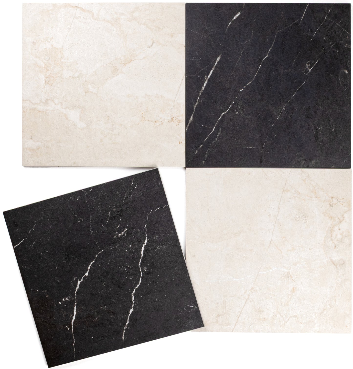 Palazzo Checkerboard | 12" x 12" Porcelain Marble Look Floor & Wall Tile