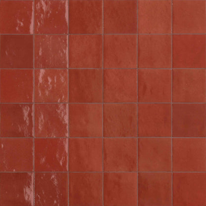 SS-R8G2 | Marrakesh Zellige 4"x4" (Bordeaux) - SAMPLE