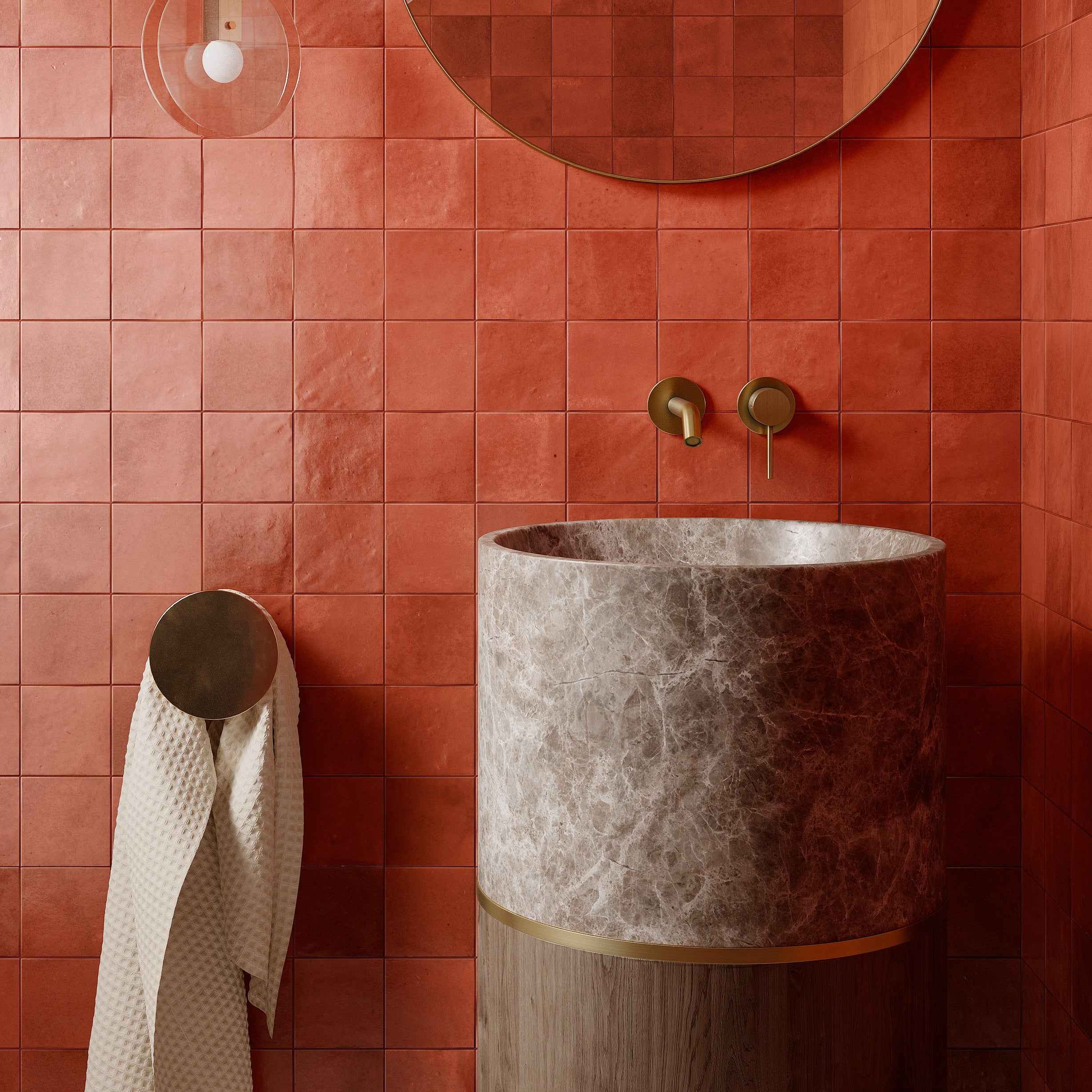 Marrakesh Zellige | 4"x4" Ceramic Wall Tile
