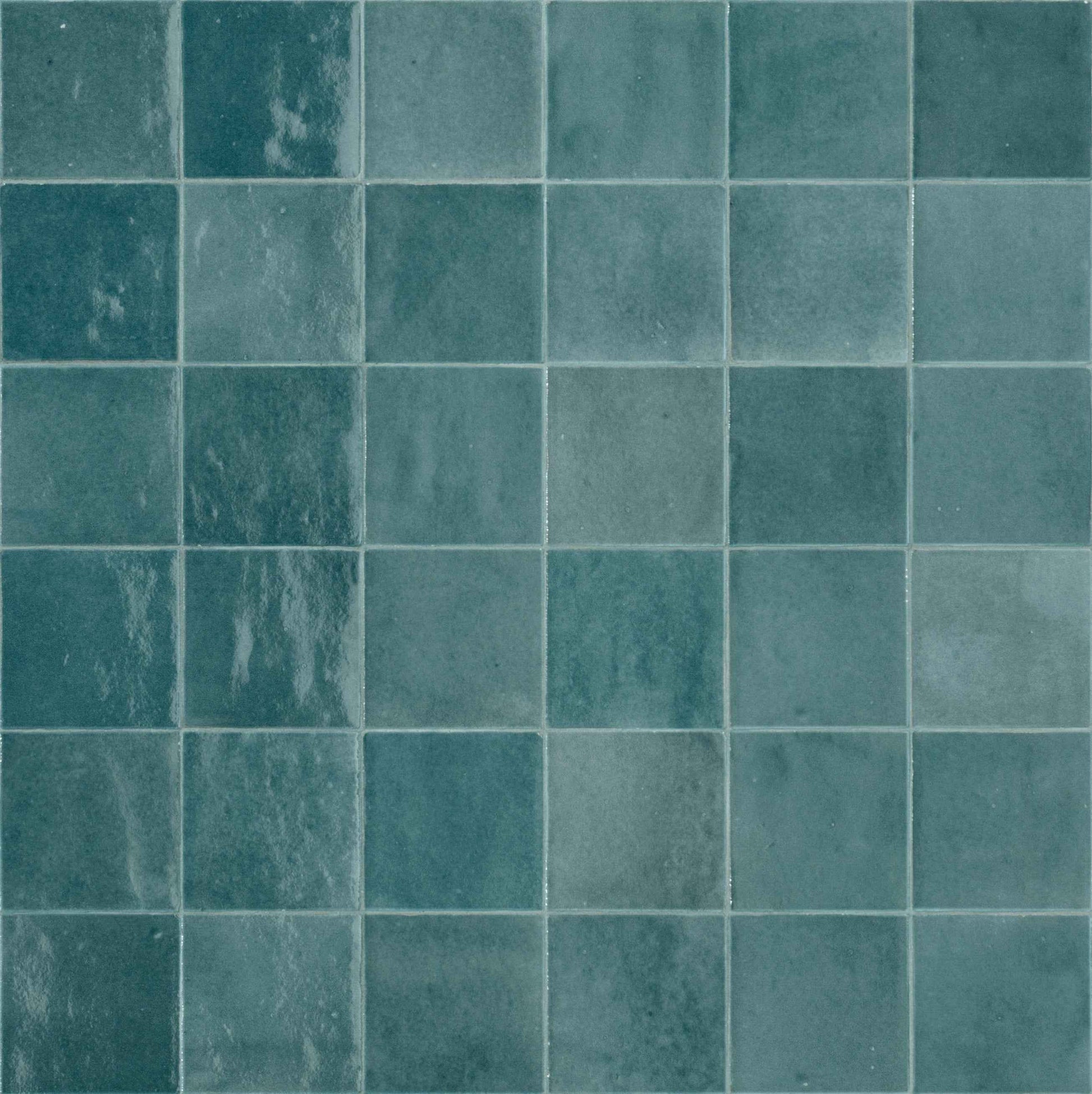 SS-R8GD | Marrakesh Zellige 4"x4" (Aquamarine) - SAMPLE
