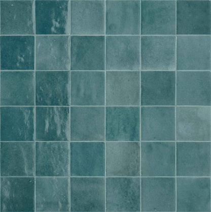 SS-R8GD | Marrakesh Zellige 4"x4" (Aquamarine) - SAMPLE
