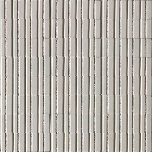 SS-RAEL | Glazel 3"x8"  (Bianco Deco) - SAMPLE