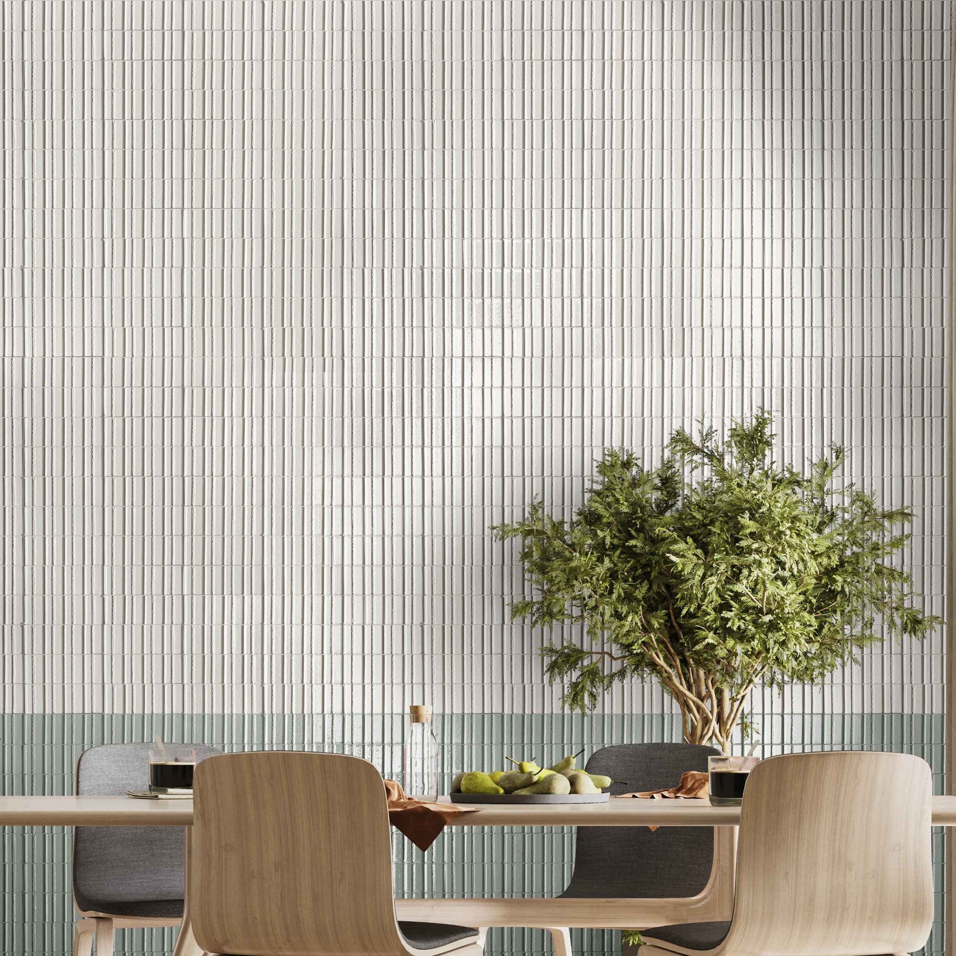 Glazel | 3"x8" Deco Handmade Look Porcelain Wall Tile