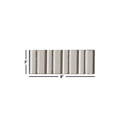 Glazel | 3"x8" Deco Handmade Look Porcelain Wall Tile