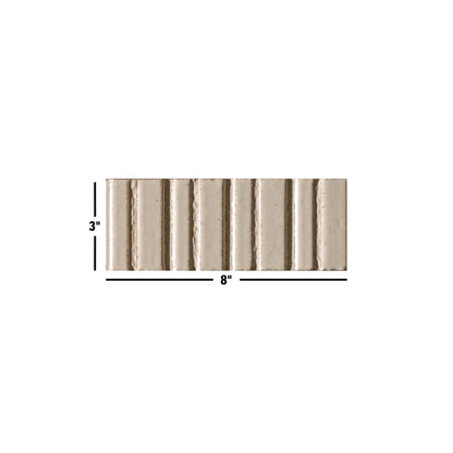 Glazel | 3"x8" Deco Handmade Look Porcelain Wall Tile