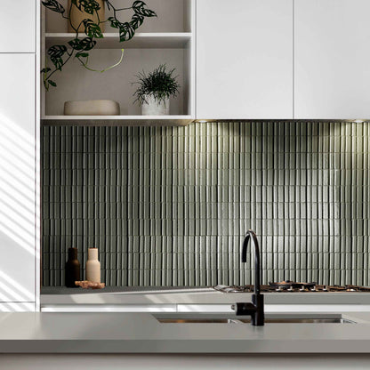 Glazel | 3"x8" Deco Handmade Look Porcelain Wall Tile