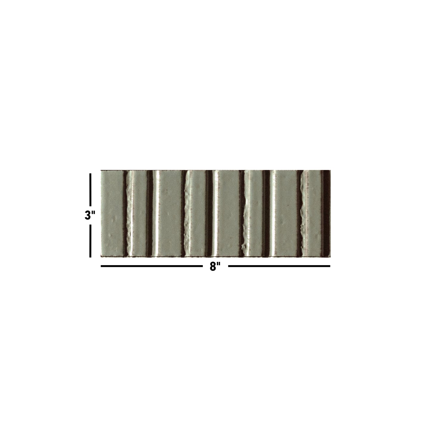 Glazel | 3"x8" Deco Handmade Look Porcelain Wall Tile