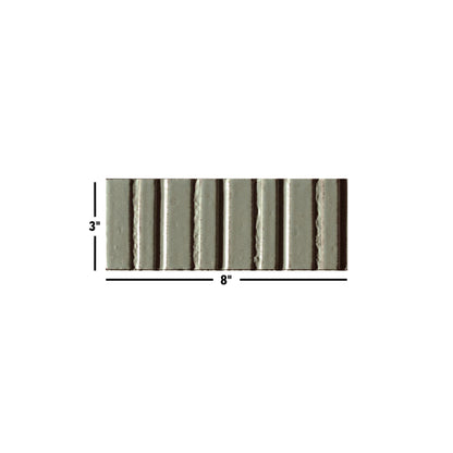 Glazel | 3"x8" Deco Handmade Look Porcelain Wall Tile