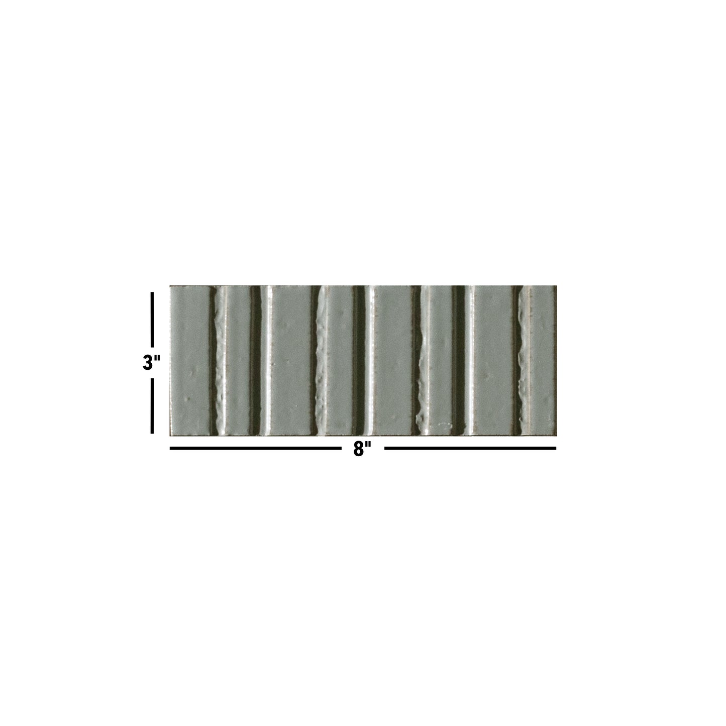 Glazel | 3"x8" Deco Handmade Look Porcelain Wall Tile