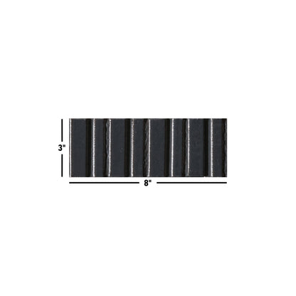 Glazel | 3"x8" Deco Handmade Look Porcelain Wall Tile