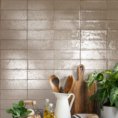 Glazel | 3"x8" Handmade Look Porcelain Wall Tile
