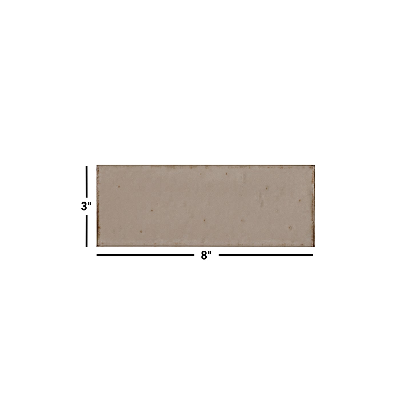 Glazel | 3"x8" Handmade Look Porcelain Wall Tile