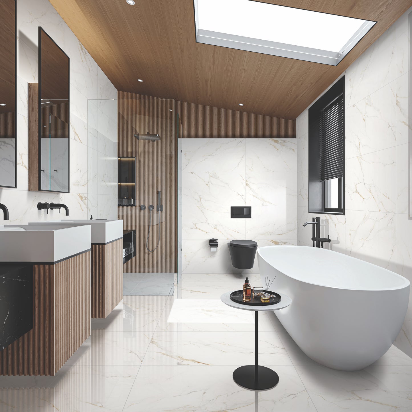 Dream | 24"x48" Calacatta Gold Porcelain Marble Look Floor & Wall Tile