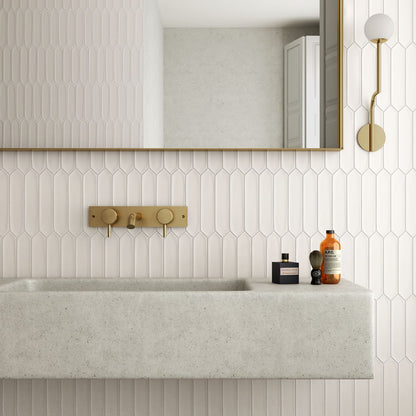 Lanse Picket | 2"x10" Elongated Hex Wall Tile