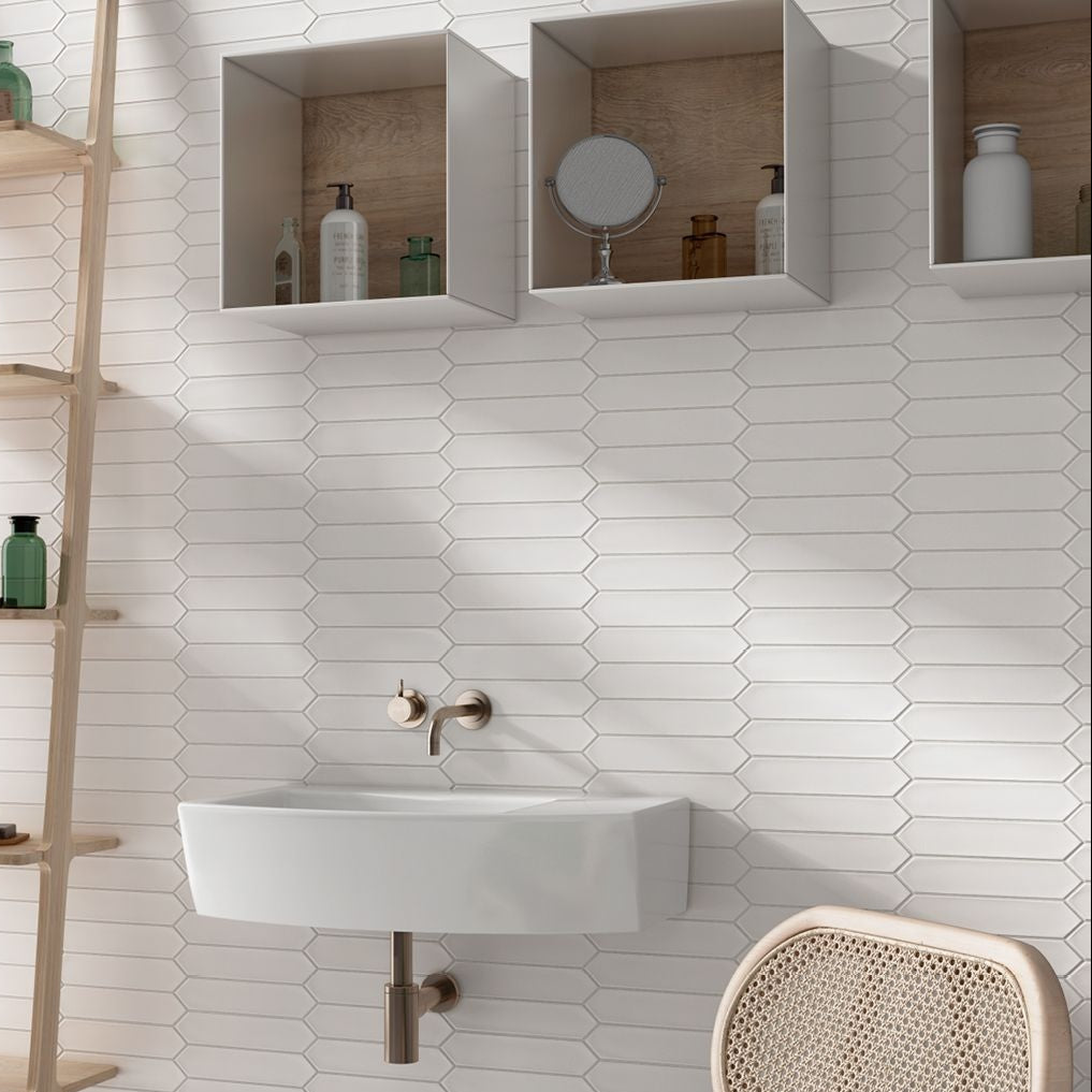 Lanse Picket | 2"x10" Elongated Hex Wall Tile
