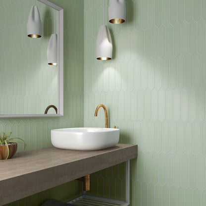 Lanse Picket | 2"x10" Elongated Hex Wall Tile
