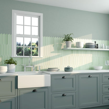 Lanse Picket | 2"x10" Elongated Hex Wall Tile