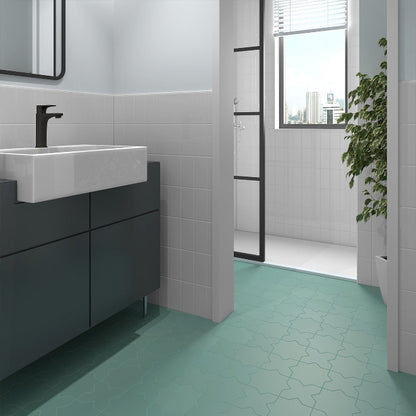 Porto Star+Cross | 6.1" x 11.9" Porcelain Floor & Wall Tile