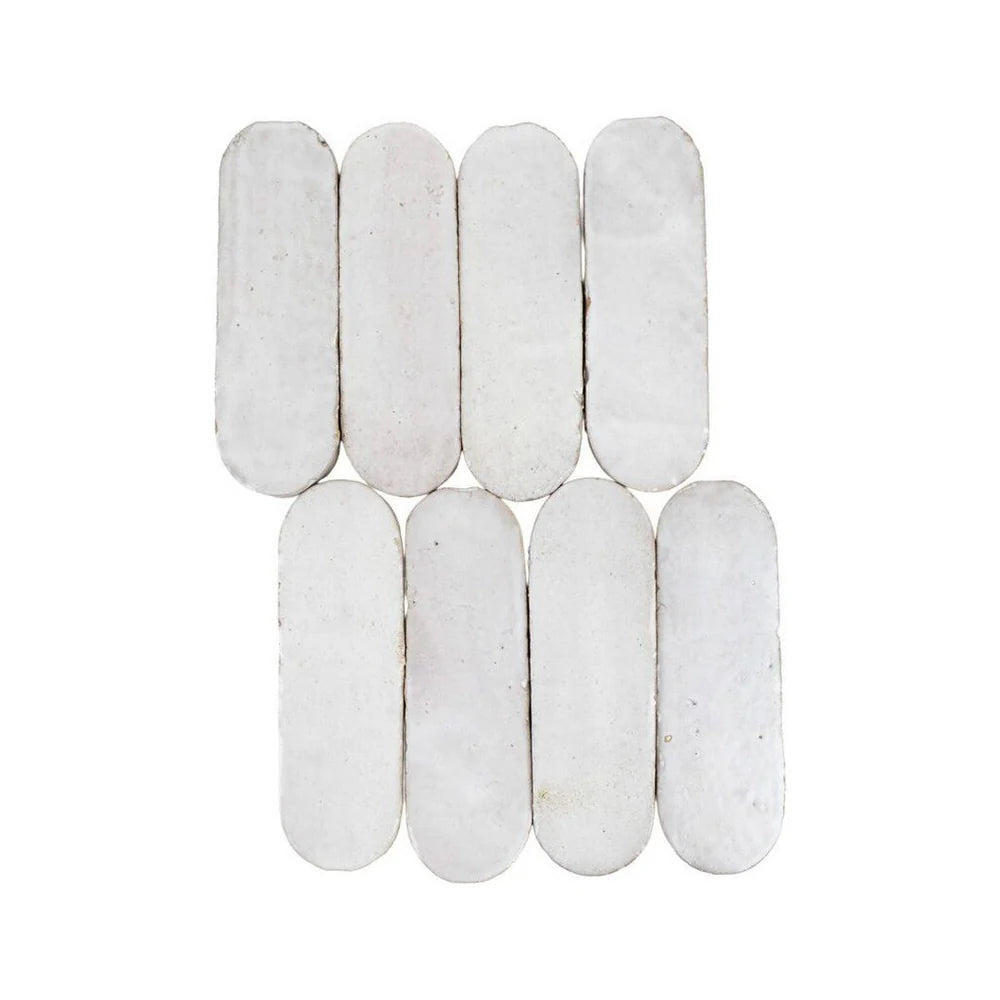 Zellige Moderne | 2"x6" Oval Terracotta Wall Tile