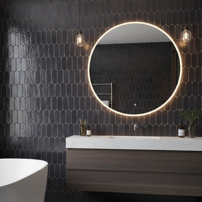 Zellige Moderne | 2"x6" Oval Terracotta Wall Tile