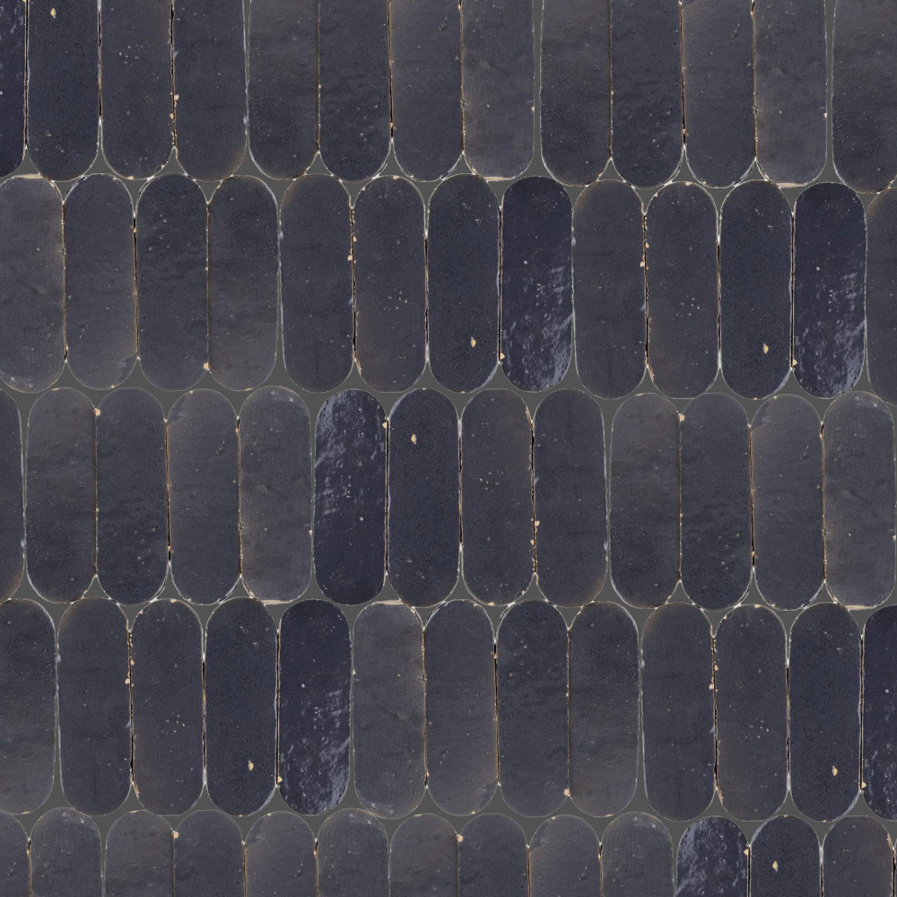 Zellige Moderne | 2"x6" Oval Terracotta Wall Tile