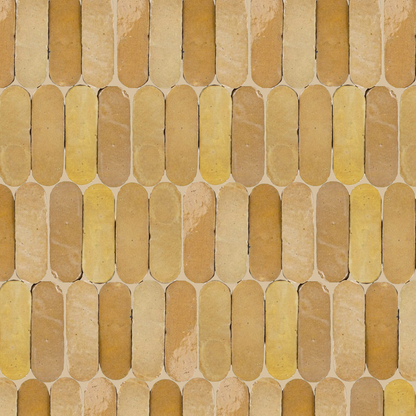 Zellige Moderne | 2"x6" Oval Terracotta Wall Tile
