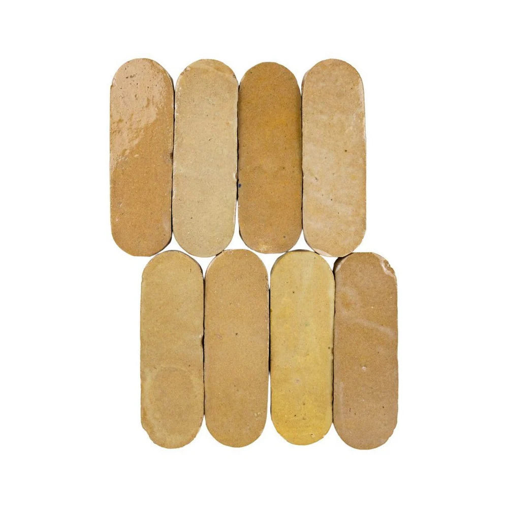 Zellige Moderne | 2"x6" Oval Terracotta Wall Tile