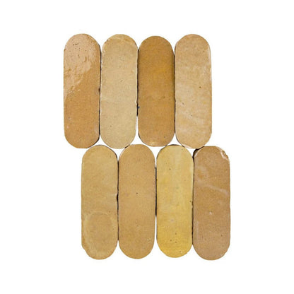 Zellige Moderne | 2"x6" Oval Terracotta Wall Tile