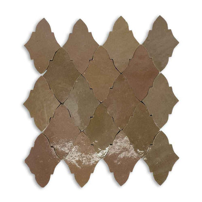 SS-ZELPAP01MOS | Hand Crafted Zellige 10.5"x10" Papillon Mosaic - SAMPLE