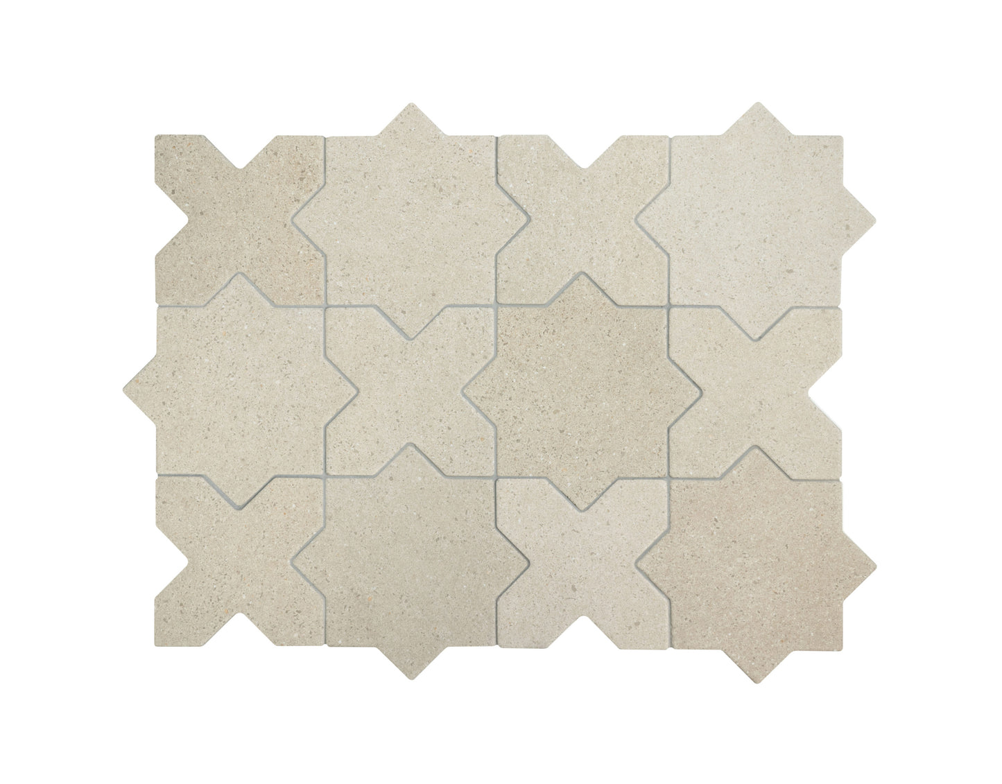 Elda Star+Cross | Porcelain Stone Look Floor & Wall Tile