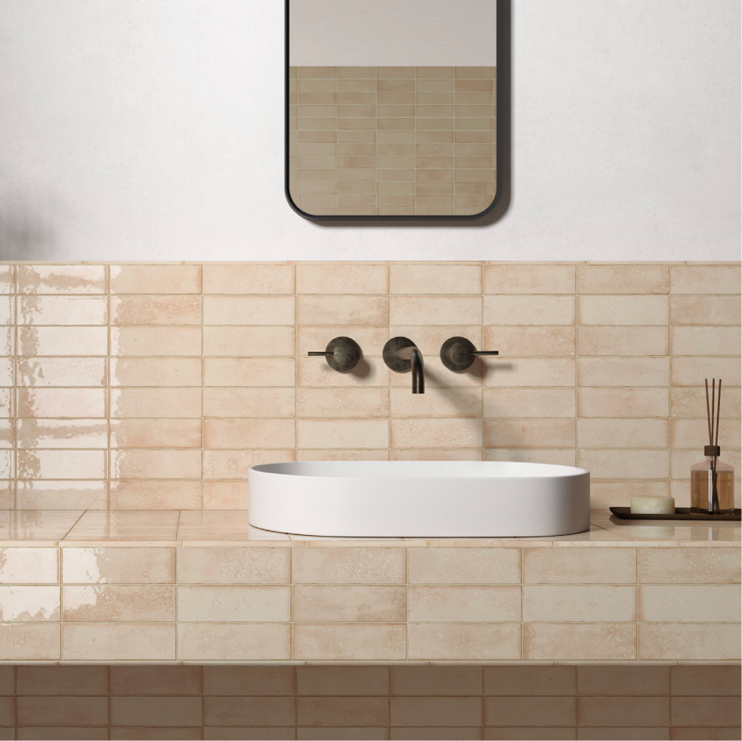 Bohemian Living | 2.5"x7.5" Decorative Porcelain Wall Tile