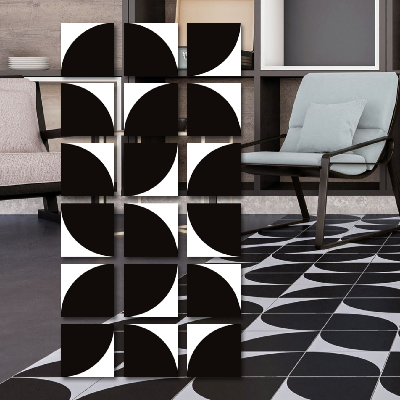 Luna | 8"x8" Porcelain Floor & Wall Tile