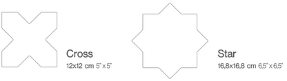Elda Star+Cross | Porcelain Stone Look Floor & Wall Tile
