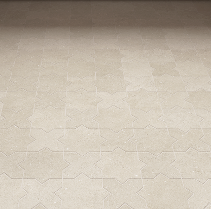 Elda Star+Cross | Porcelain Stone Look Floor & Wall Tile