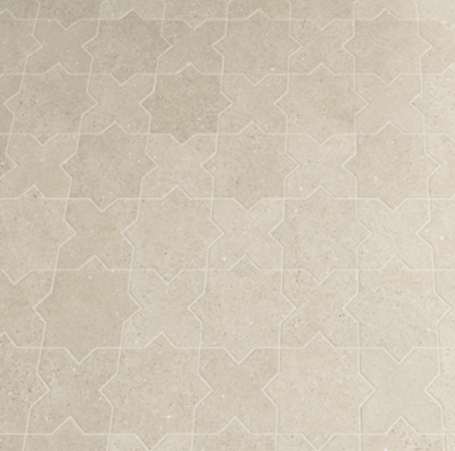 Elda Star+Cross | Porcelain Stone Look Floor & Wall Tile