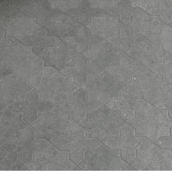 Elda Star+Cross | Porcelain Stone Look Floor & Wall Tile