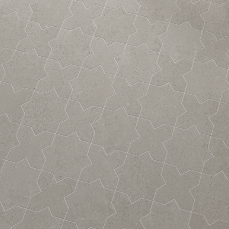 Elda Star+Cross | Porcelain Stone Look Floor & Wall Tile