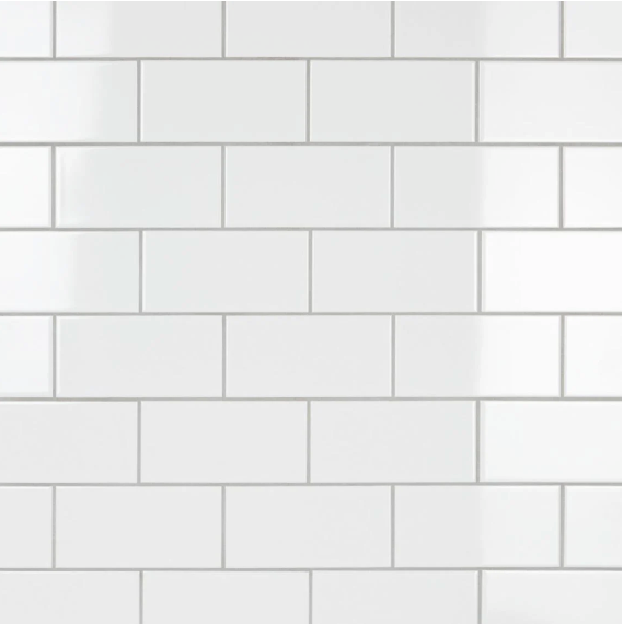 SS-8062408 |Autograph 4"x8" Subway Bianco (Gloss) - SAMPLE